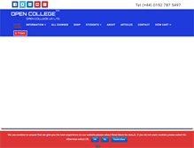 Tablet Screenshot of opencollege.info